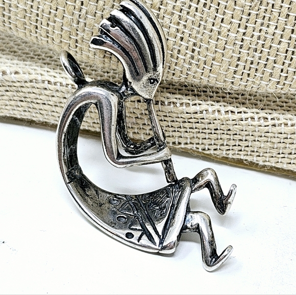 Kokopeli Sterling Pendant - Picture 5 of 7
